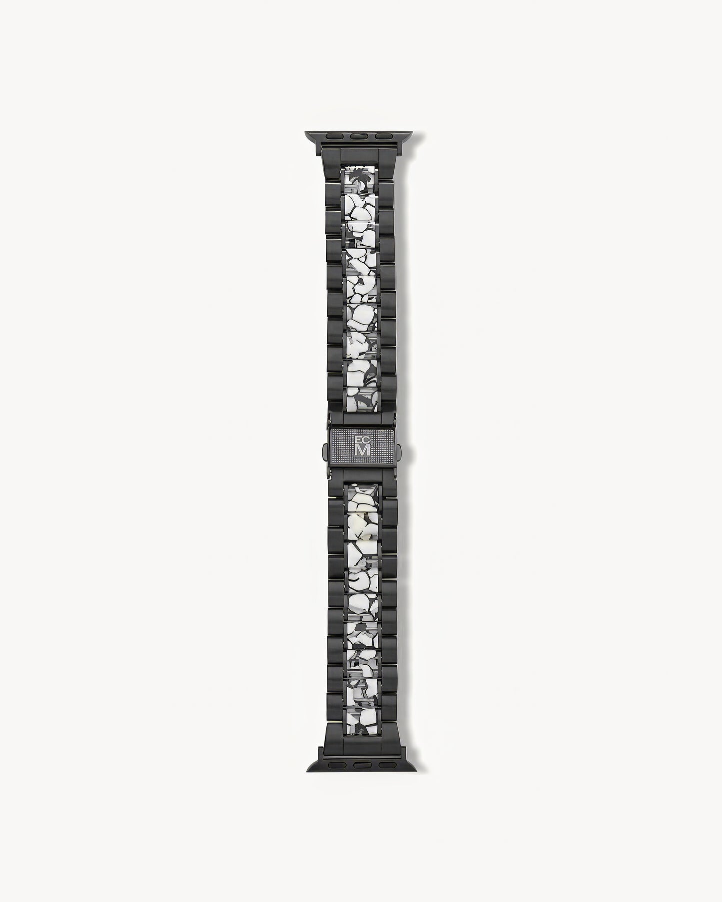 Apple Watch Band Matte Black in Shattered Marble