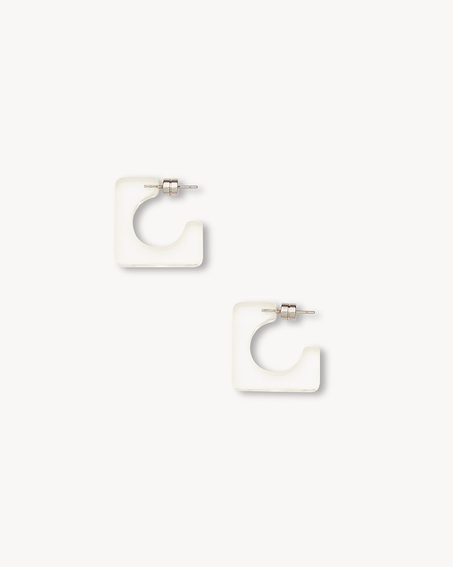 Atlas Hoops in Clear