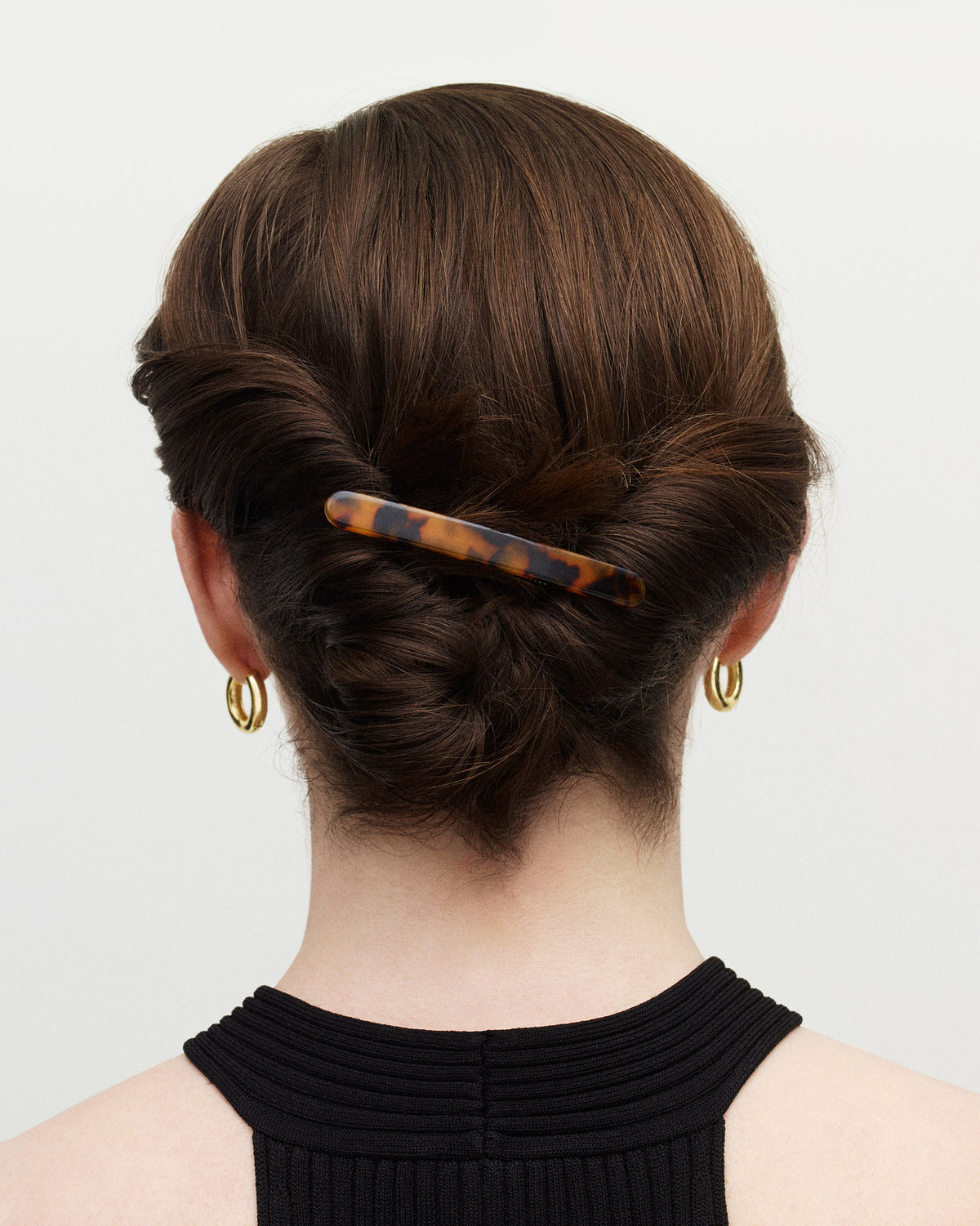 Midi Paris Barrette in Midnight Horn