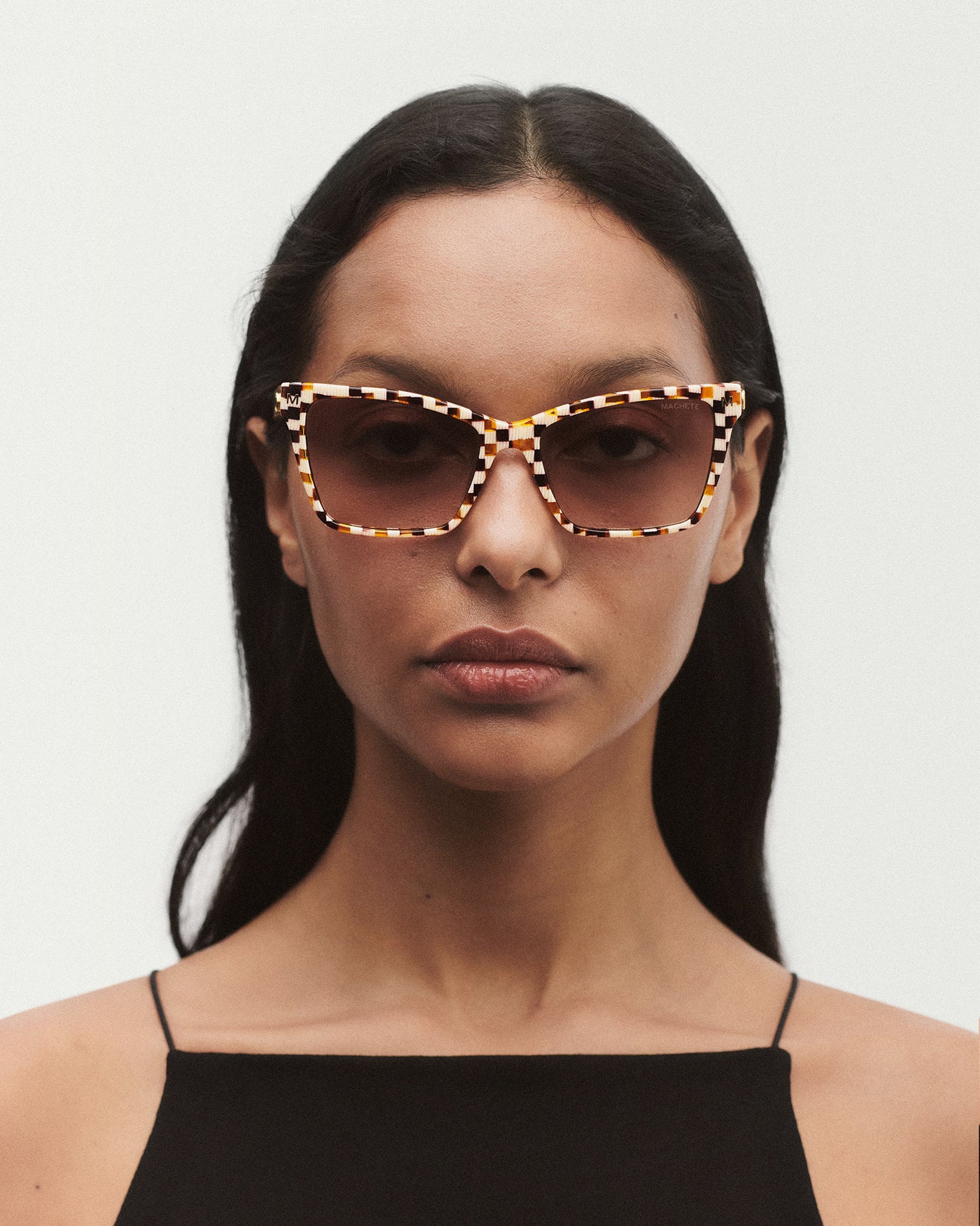 Sally Sunglasses in Light Tortoise Stripe