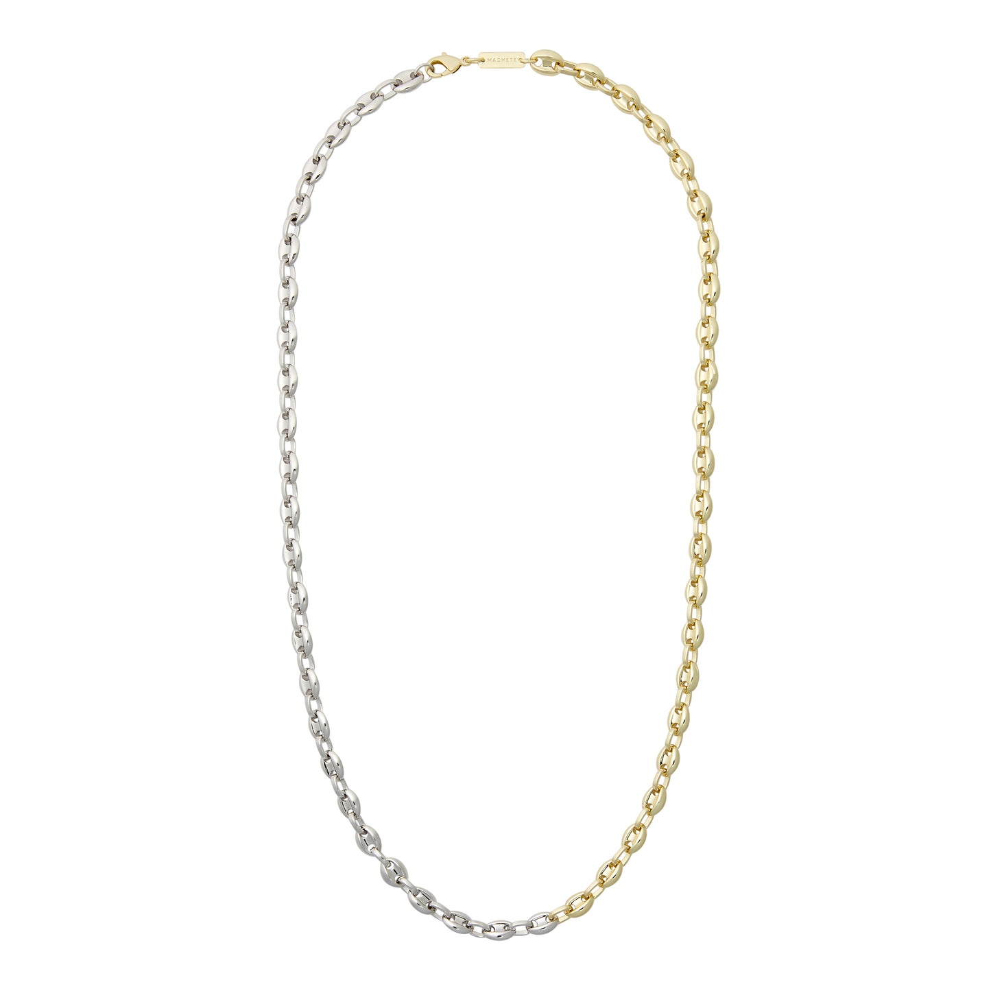 Petite Coffee Bead Necklace in Gold and Silver