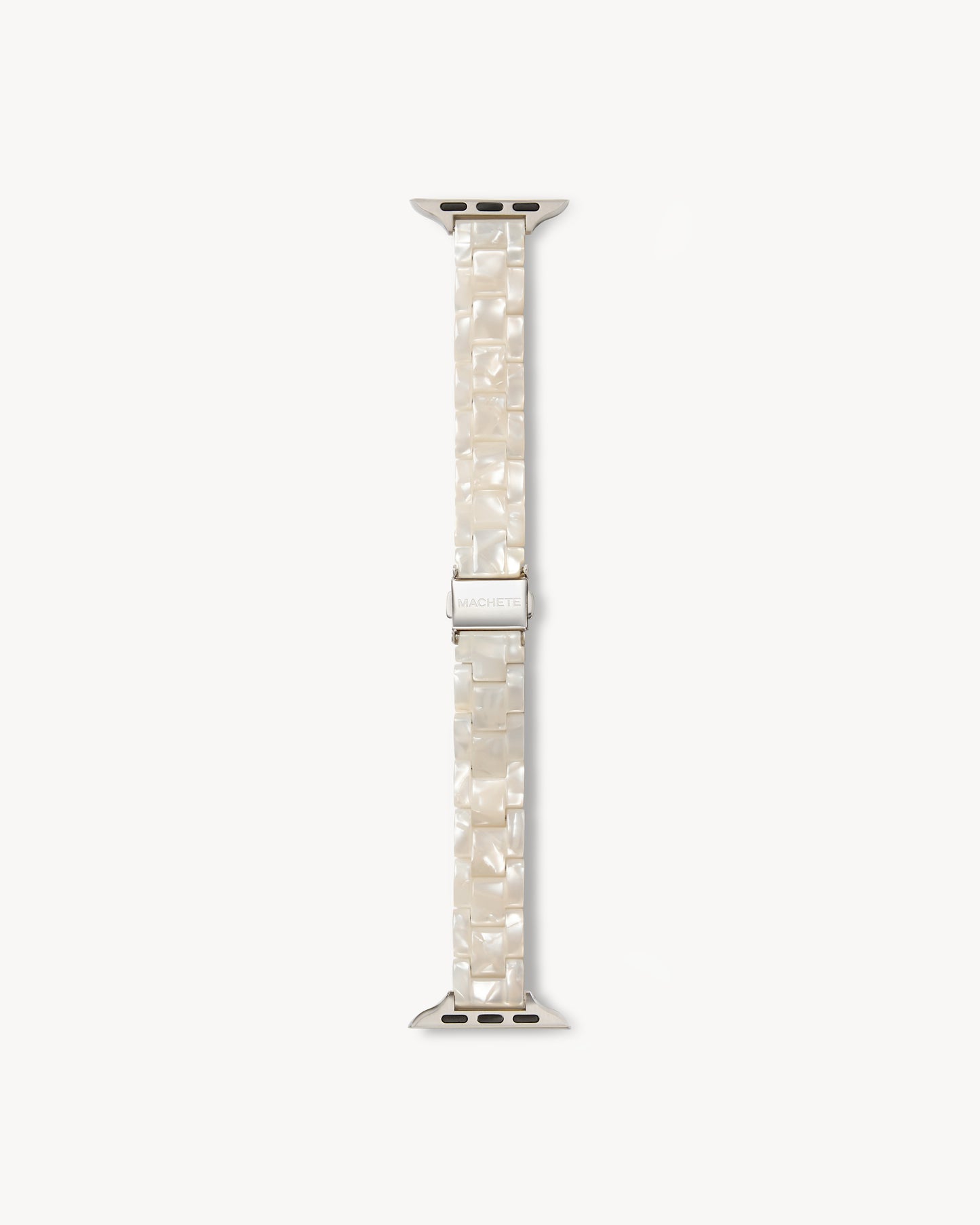 Skinny Apple Watch Band in White Shell