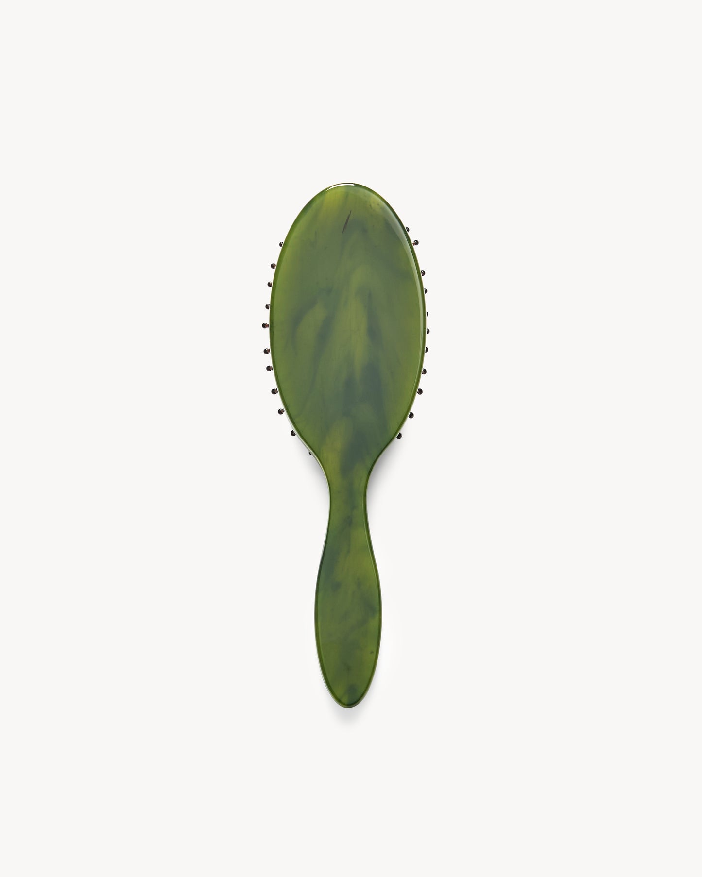Travel Detangling Hair Brush in Algae