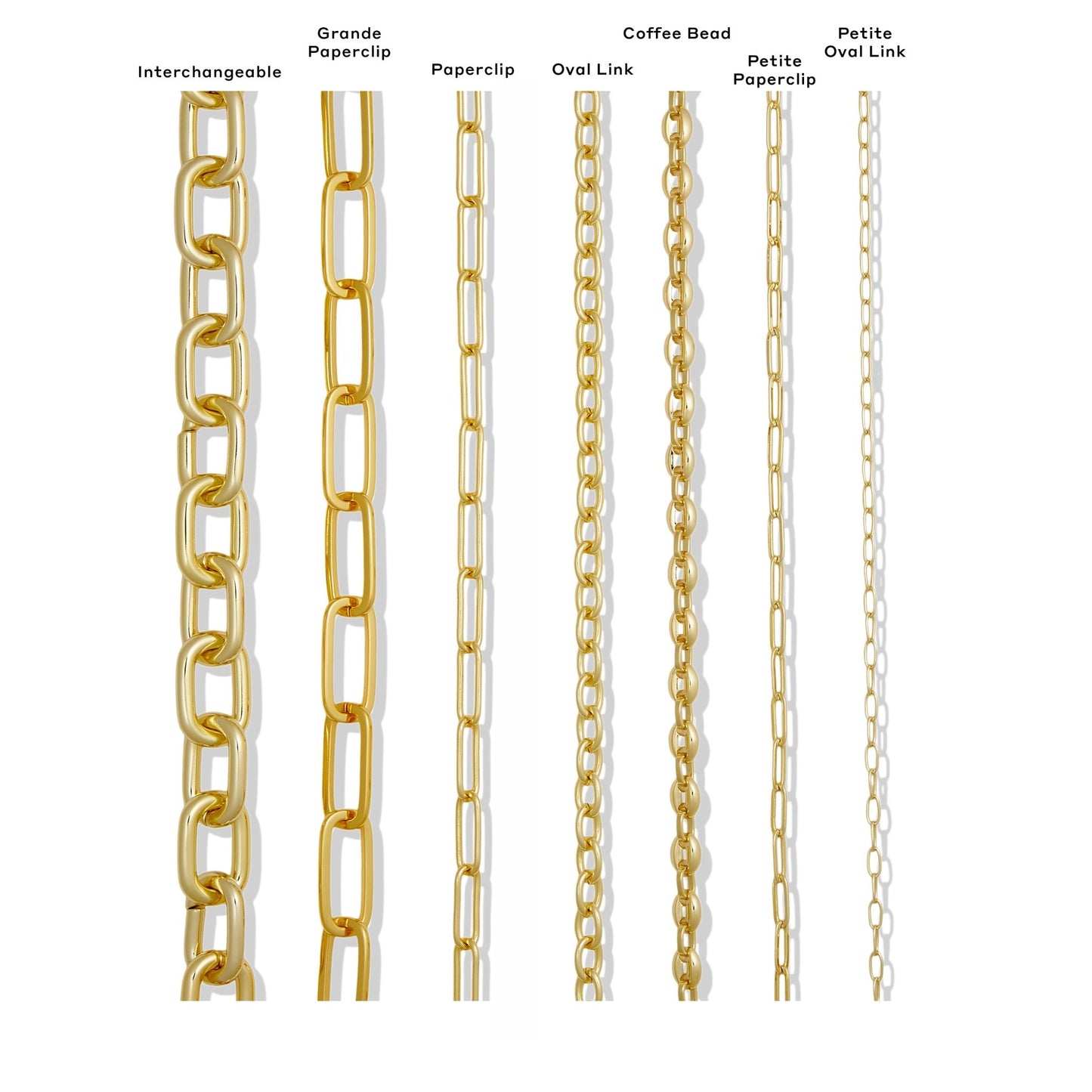 Paperclip Chain Layered Necklace in Mixed Metals