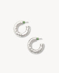 1.25" Perfect Crunch Hoops in Silver