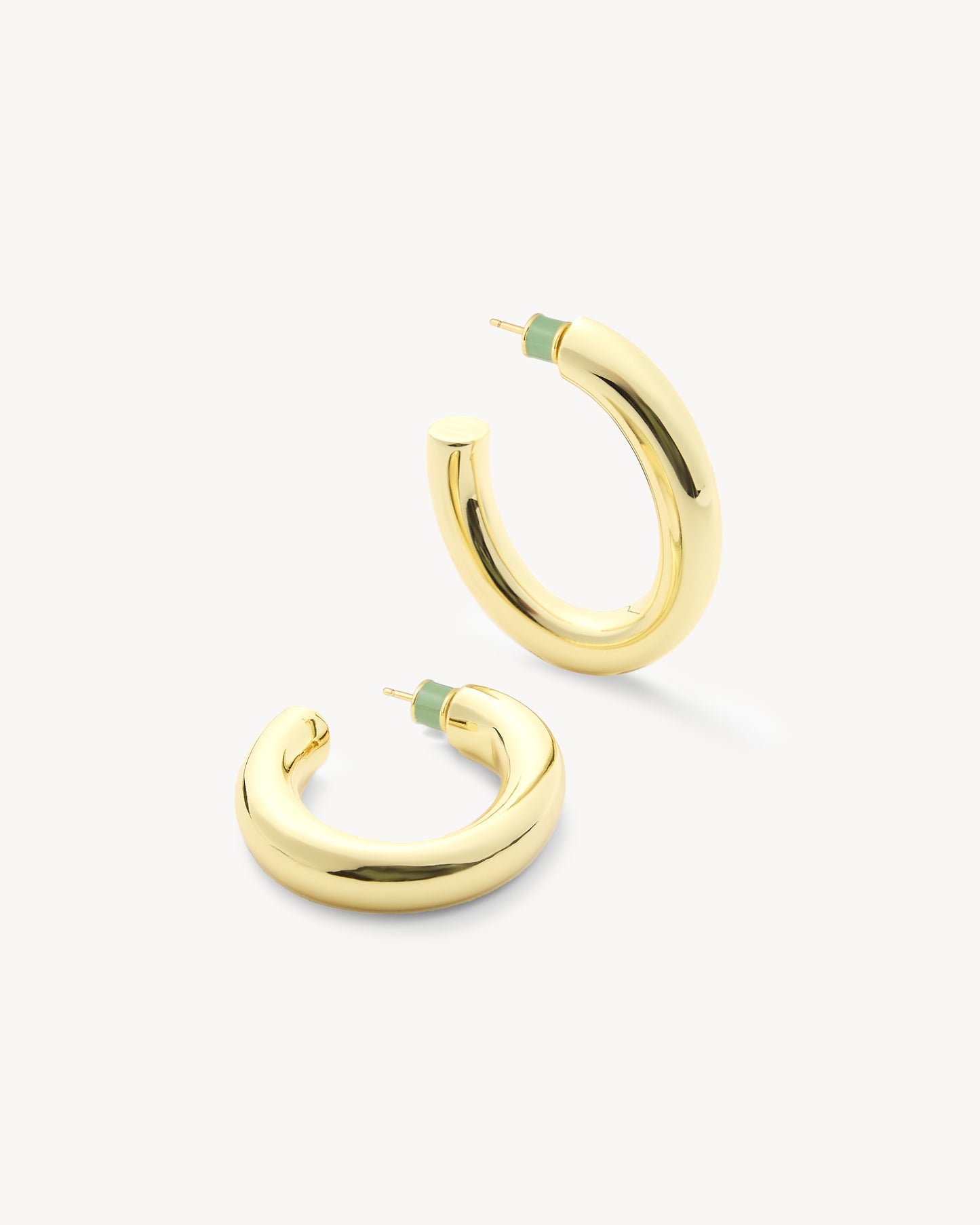 1.5" Perfect Oval Hoops in Gold
