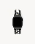 Apple Watch Band Matte Black in Shattered Marble