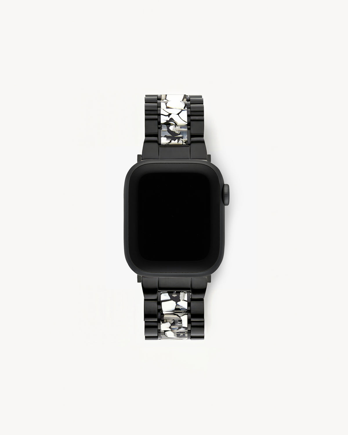 Apple Watch Band Matte Black in Shattered Marble