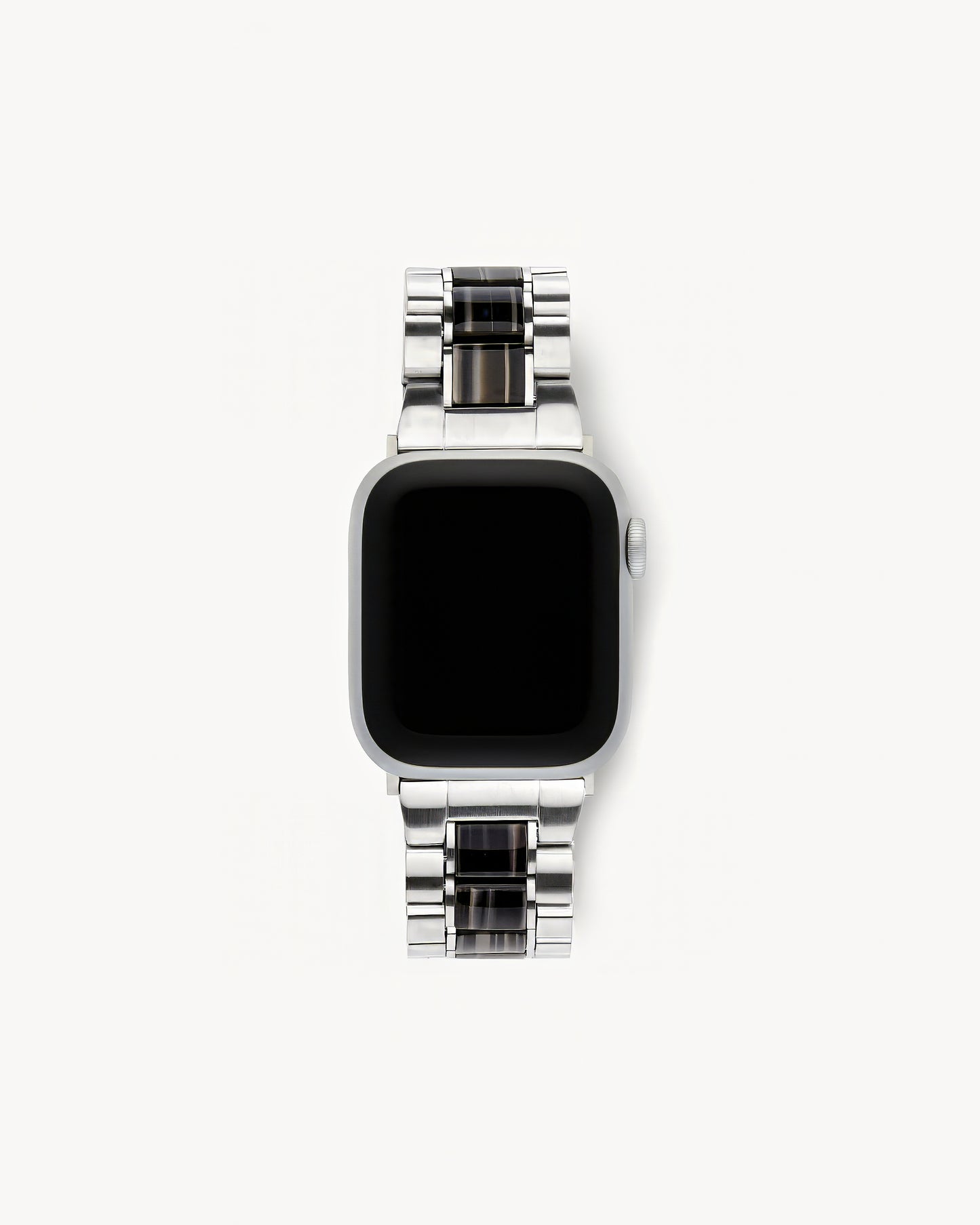 Apple Watch Band Silver in Black Pearl