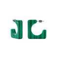 Atlas Hoops in Malachite