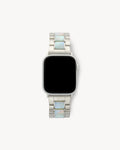 Boyfriend Apple Watch Band in Silver / Astral Mint