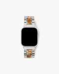 Boyfriend Apple Watch Band in Silver / Baja Tortoise