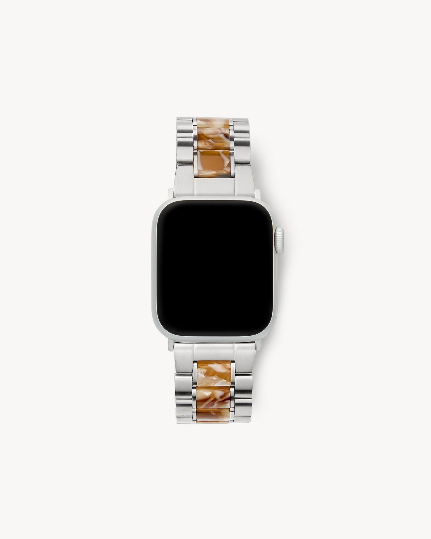 Boyfriend Apple Watch Band in Silver / Baja Tortoise