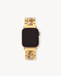 Boyfriend Watch Band in Gold / Baja Tortoise
