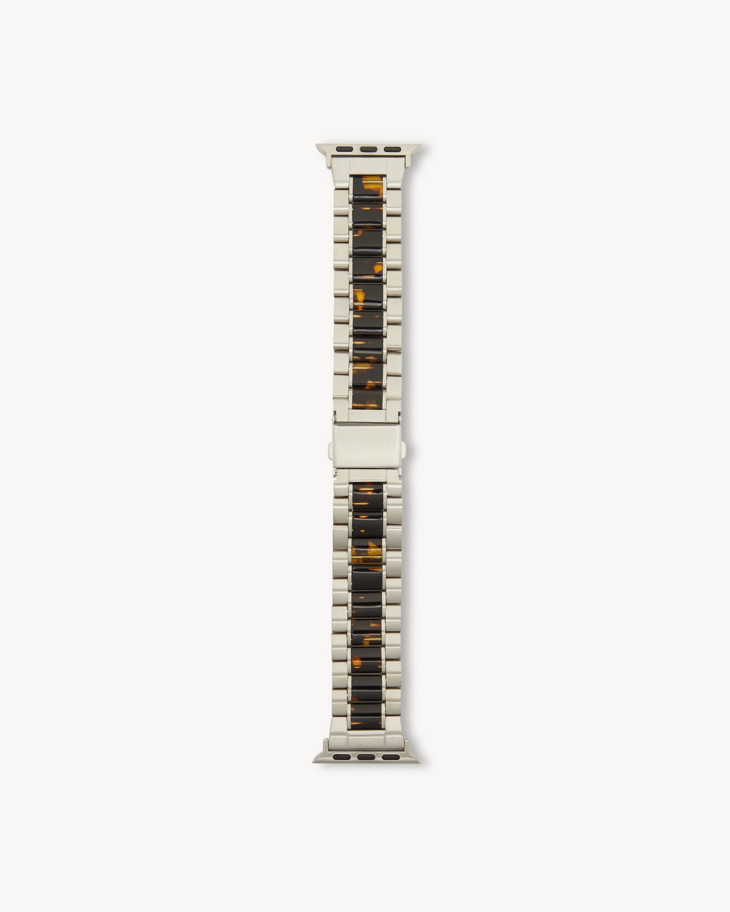 Boyfriend Apple Watch Band in Silver / Dark Tortoise