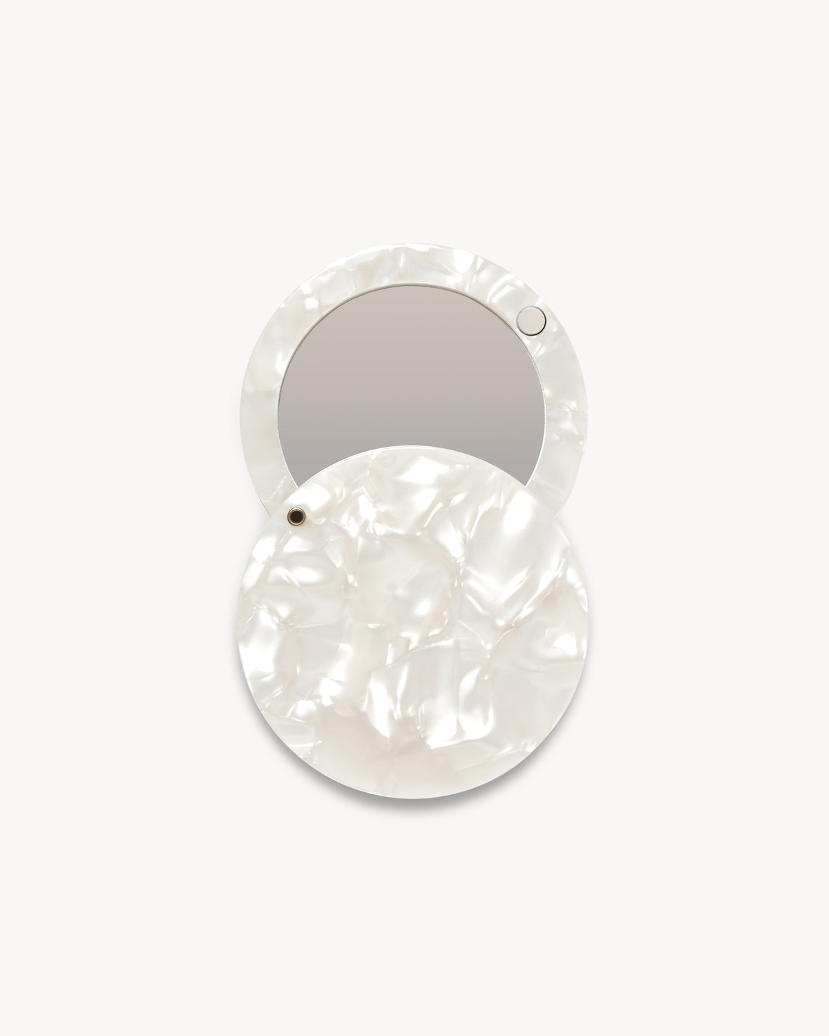 Circle Mirror in White Shell