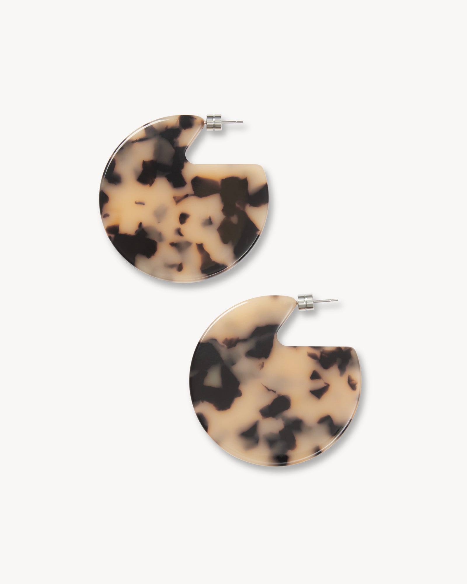 Clare Earrings in Blonde Tortoise