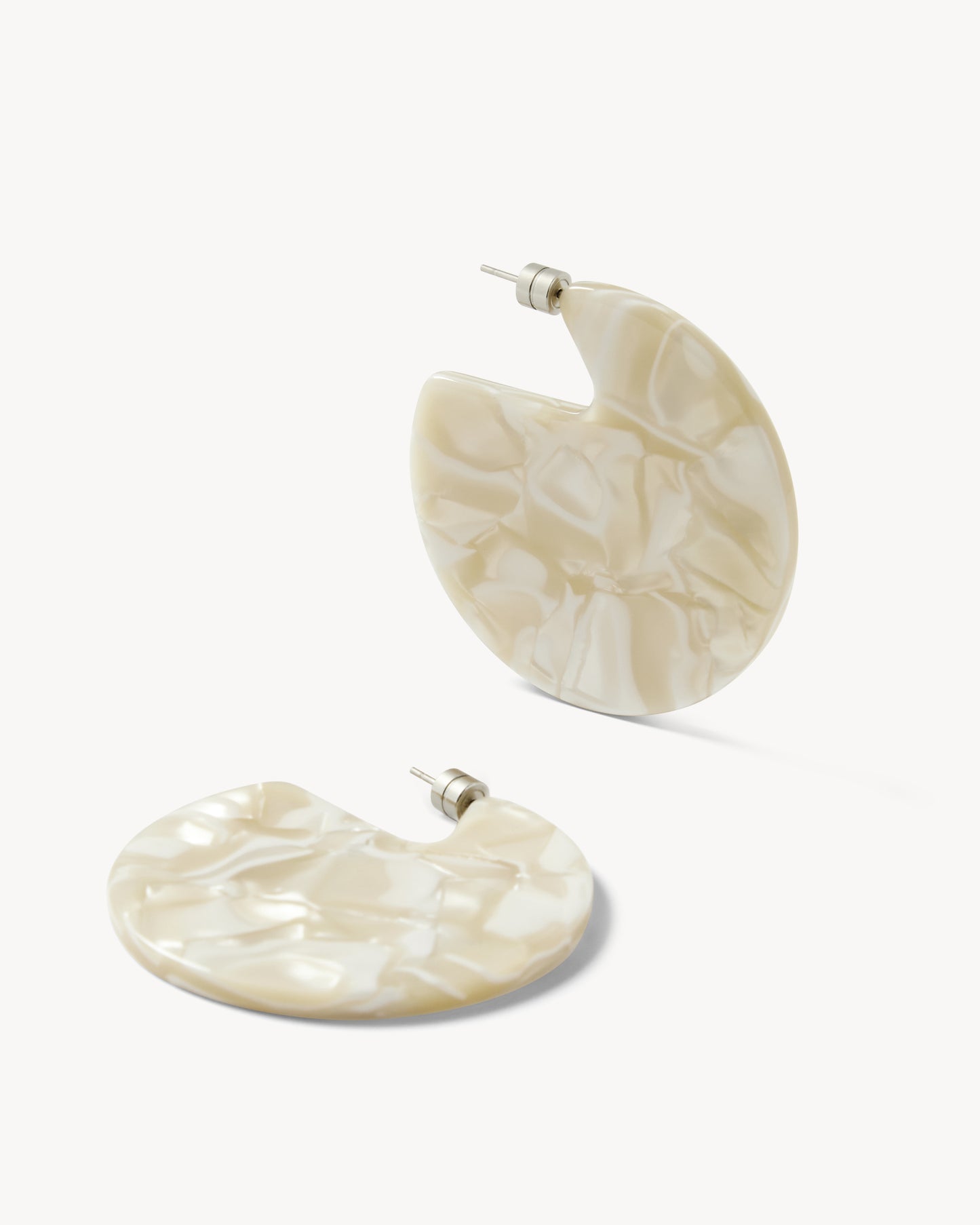 Clare Earrings in Ivory