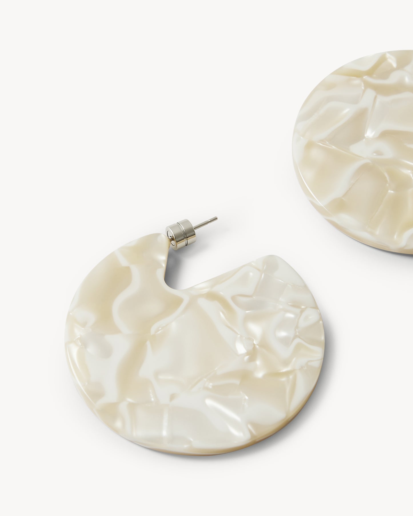 Clare Earrings in Ivory