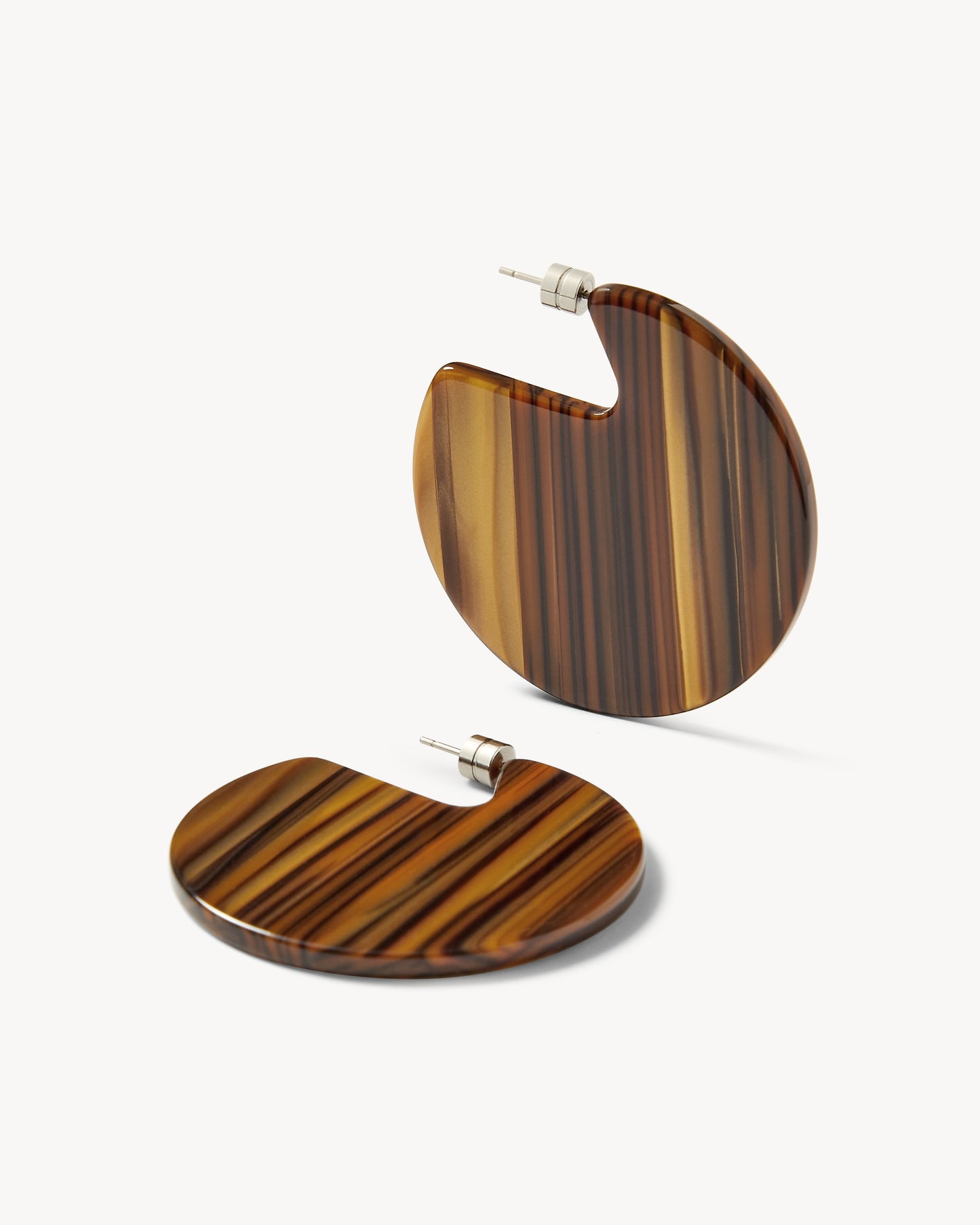 Clare Earrings in Tiger's Eye