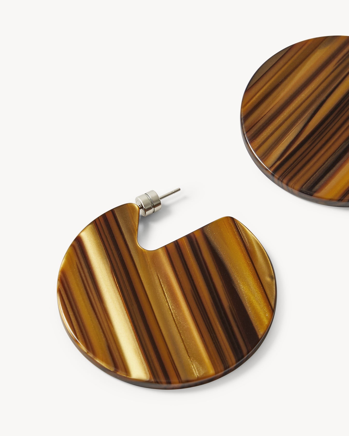 Clare Earrings in Tiger's Eye