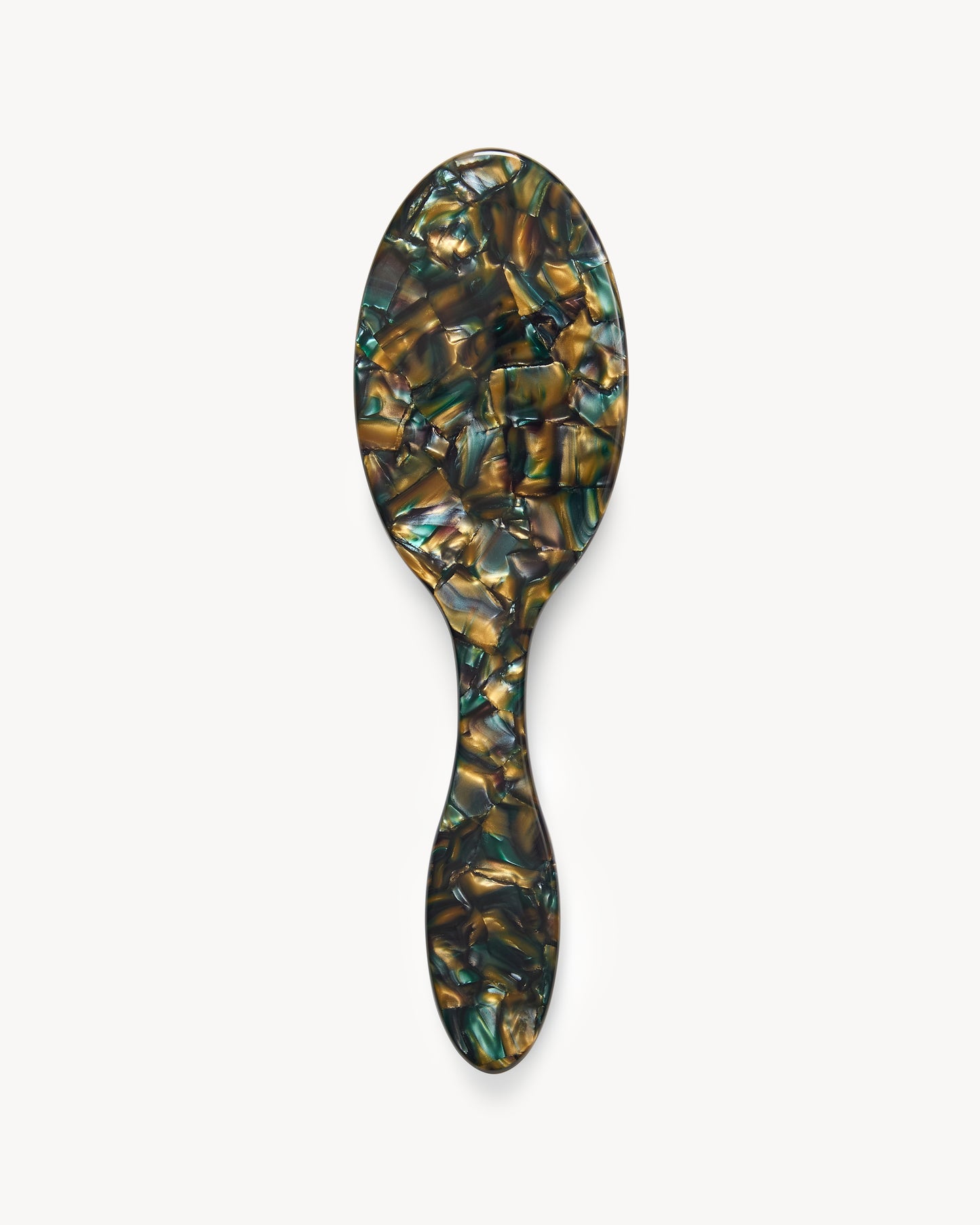 Everyday Hair Brush in Green Tortoise