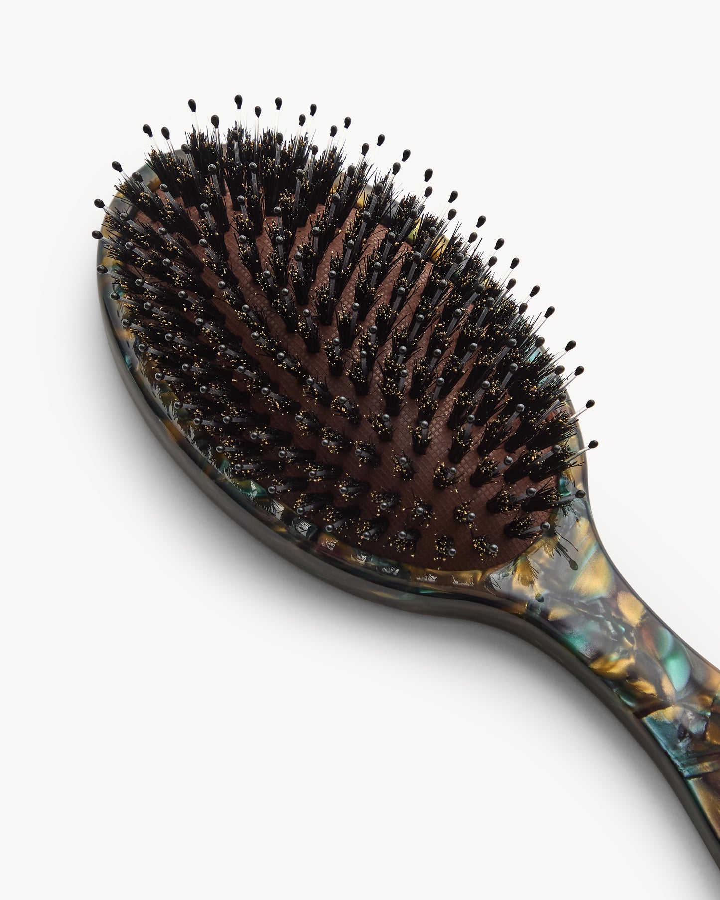 Everyday Hair Brush in Green Tortoise