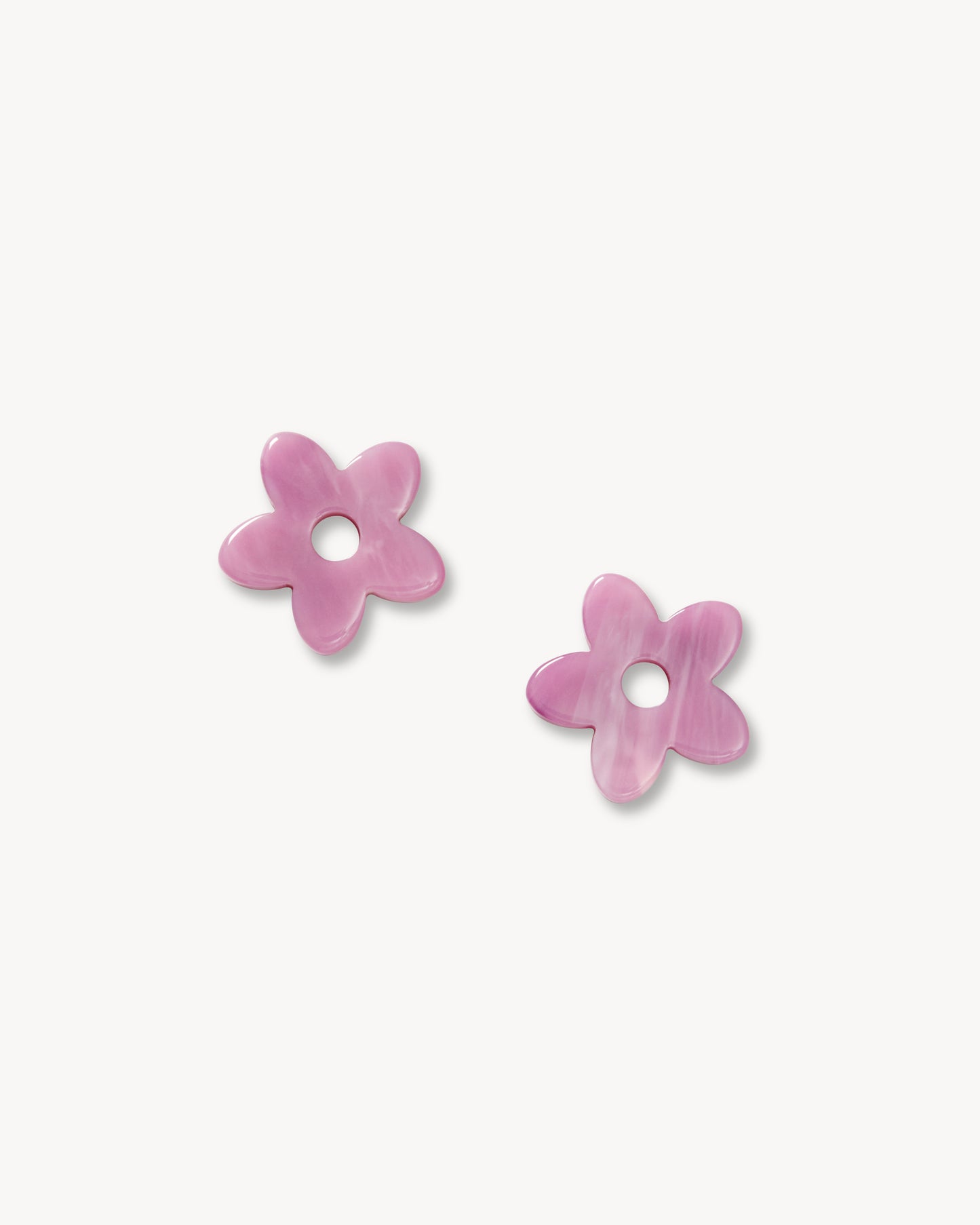 Petite Flower Charms in Orchid