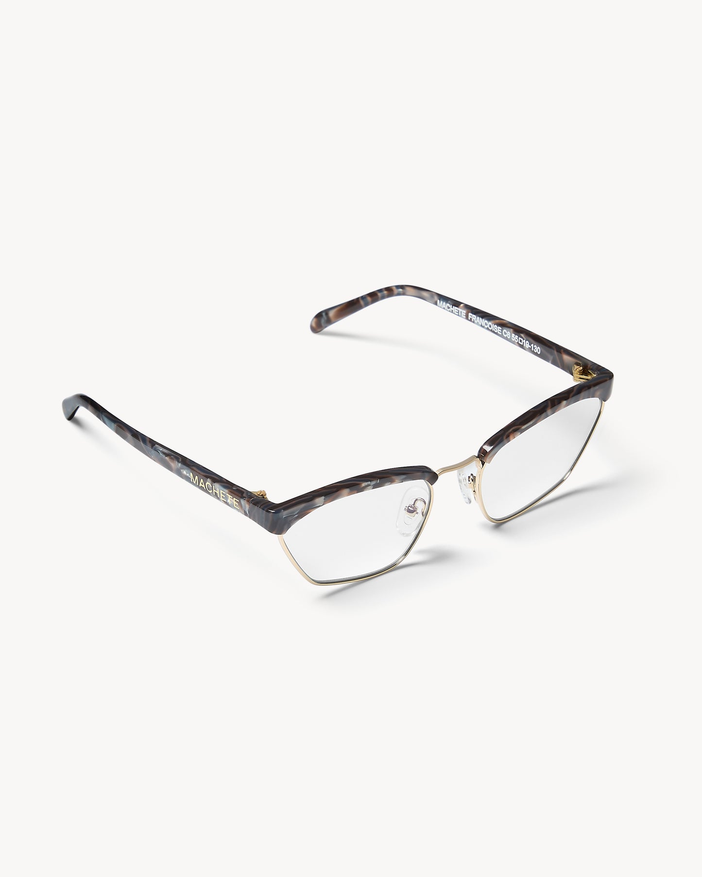 Francoise Frames in Blue Horn