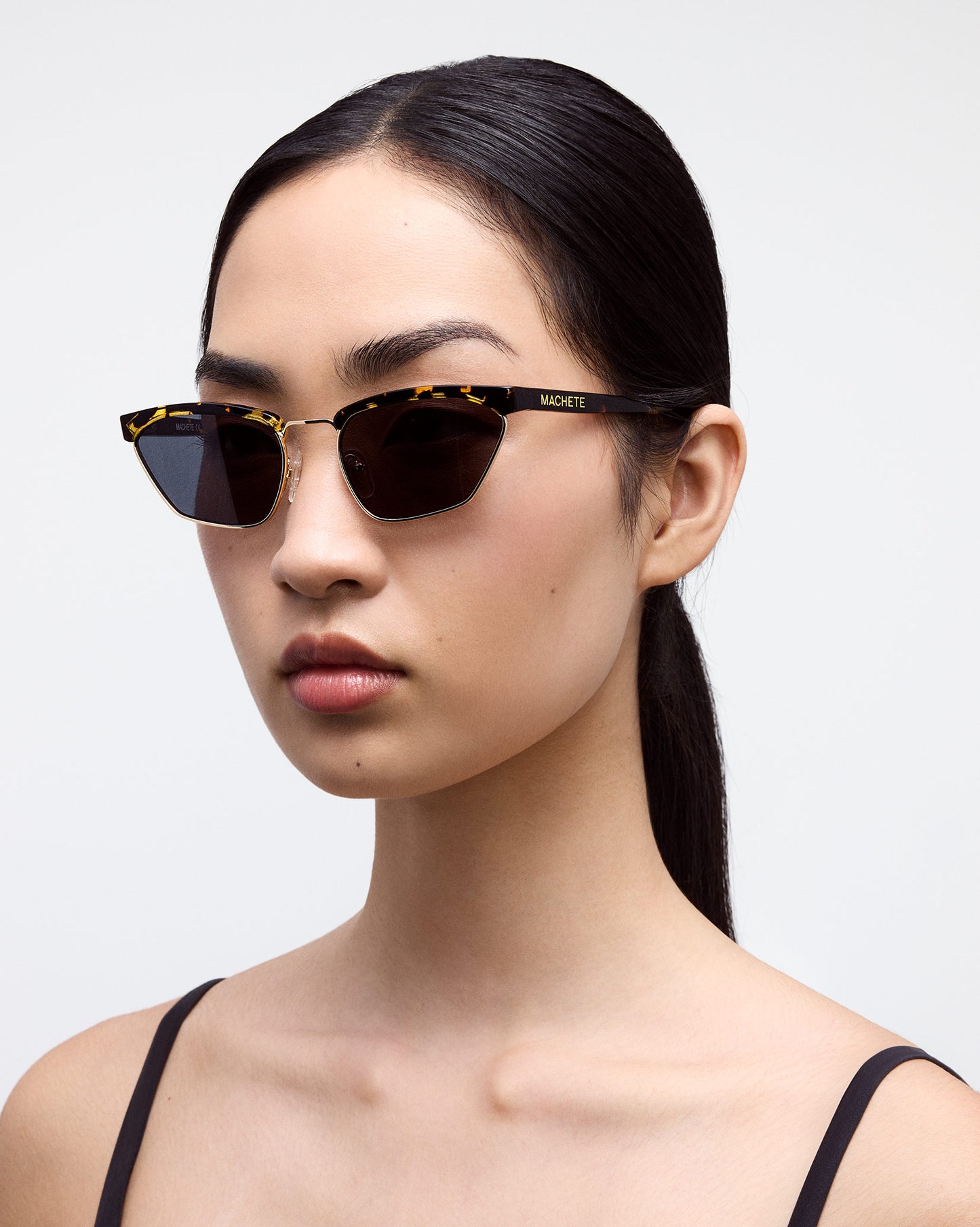 Francoise Sunglasses in White Shell