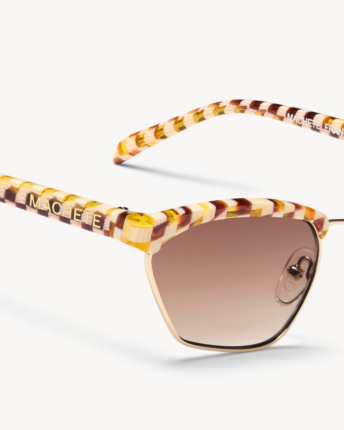 Francoise Sunglasses in Tortoise Checker