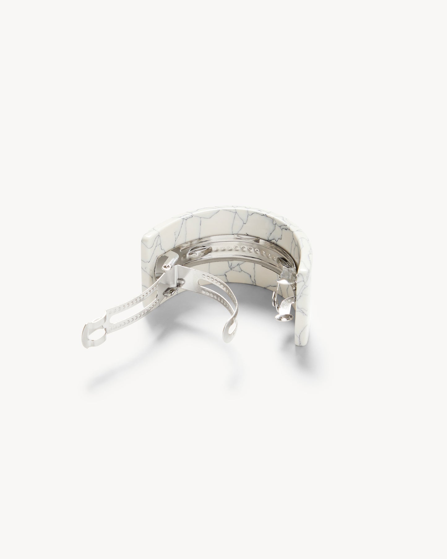French Pony Barrette in Marble