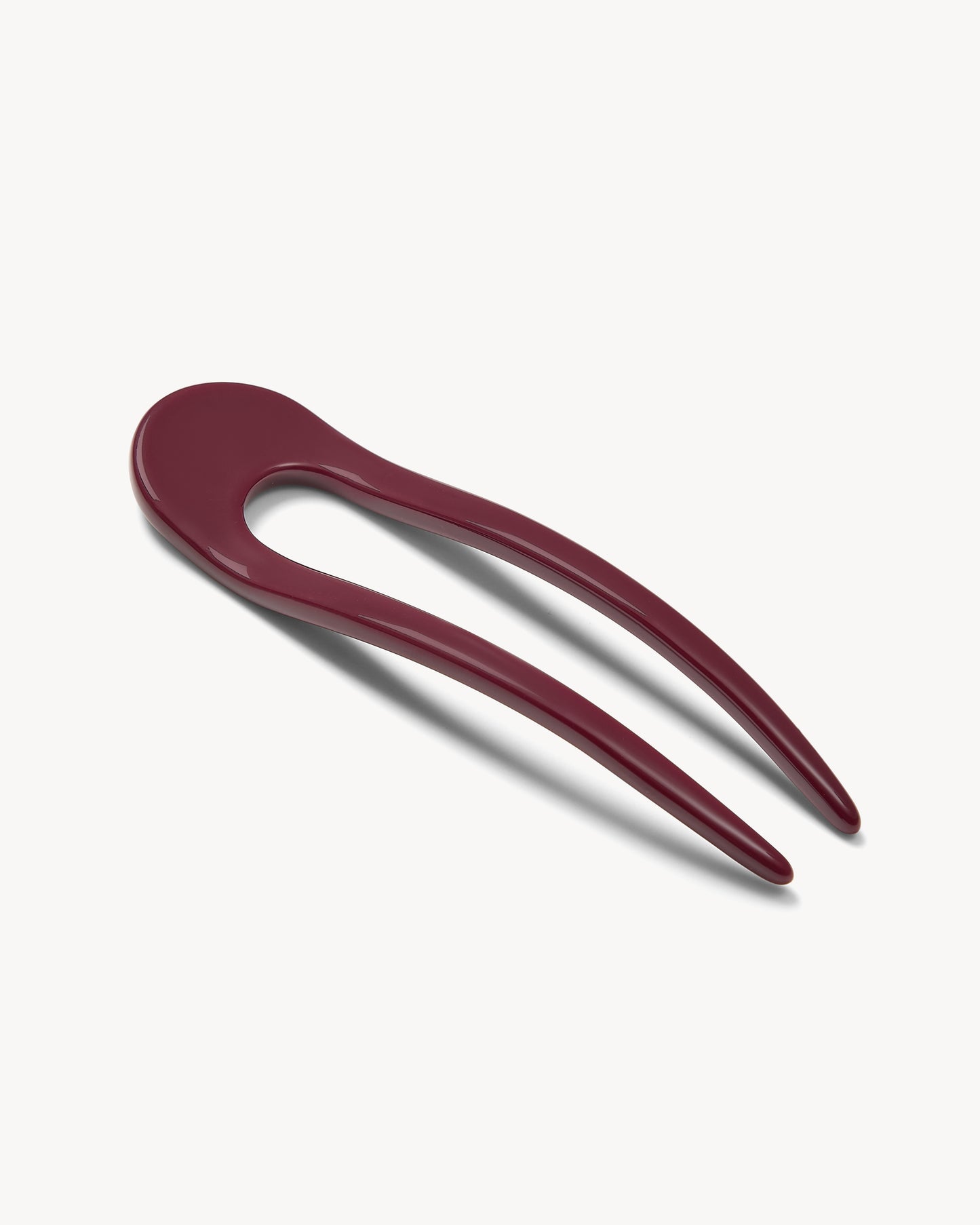 French Hair Pin in Oxblood