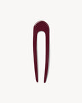 French Hair Pin in Oxblood