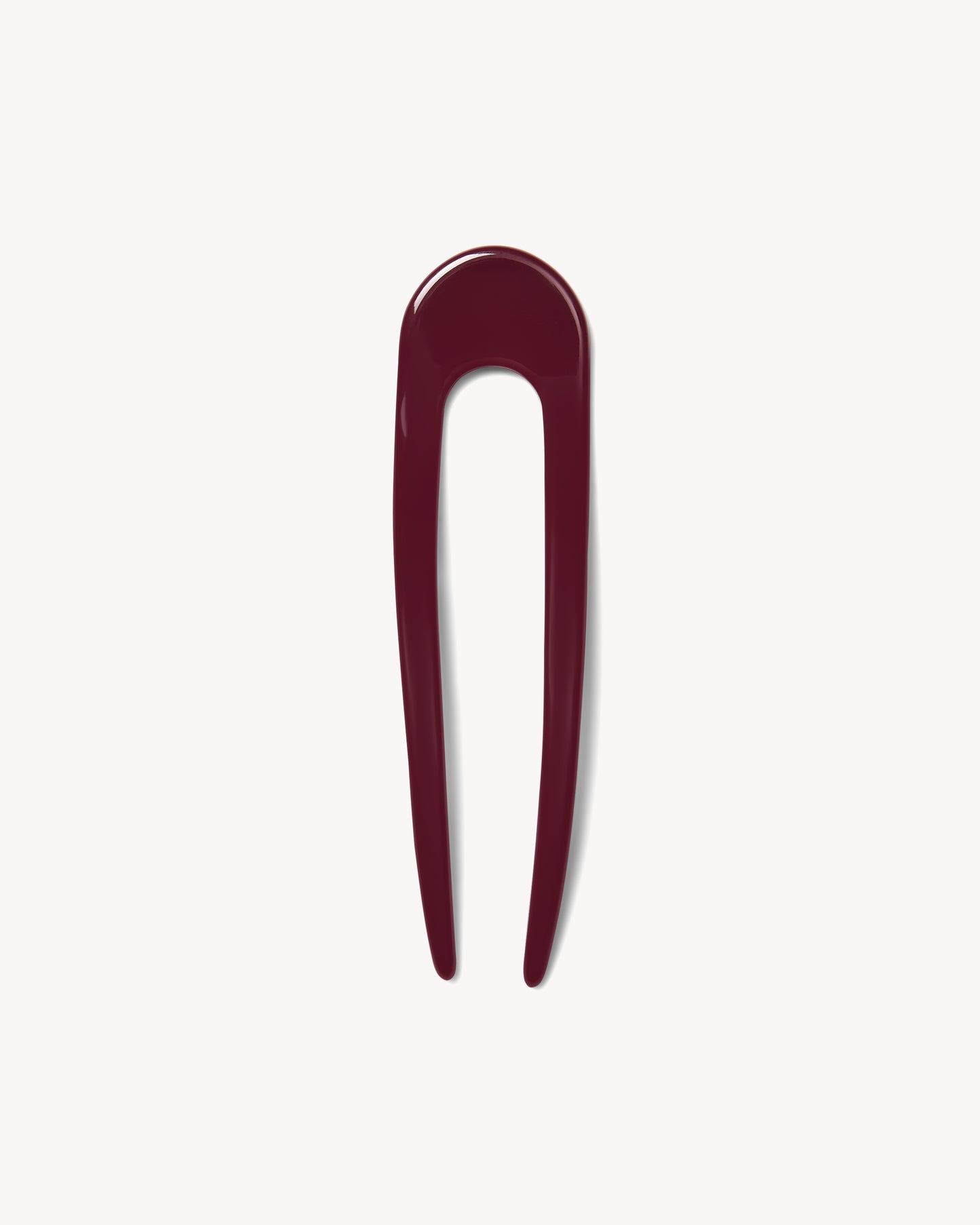 French Hair Pin in Oxblood