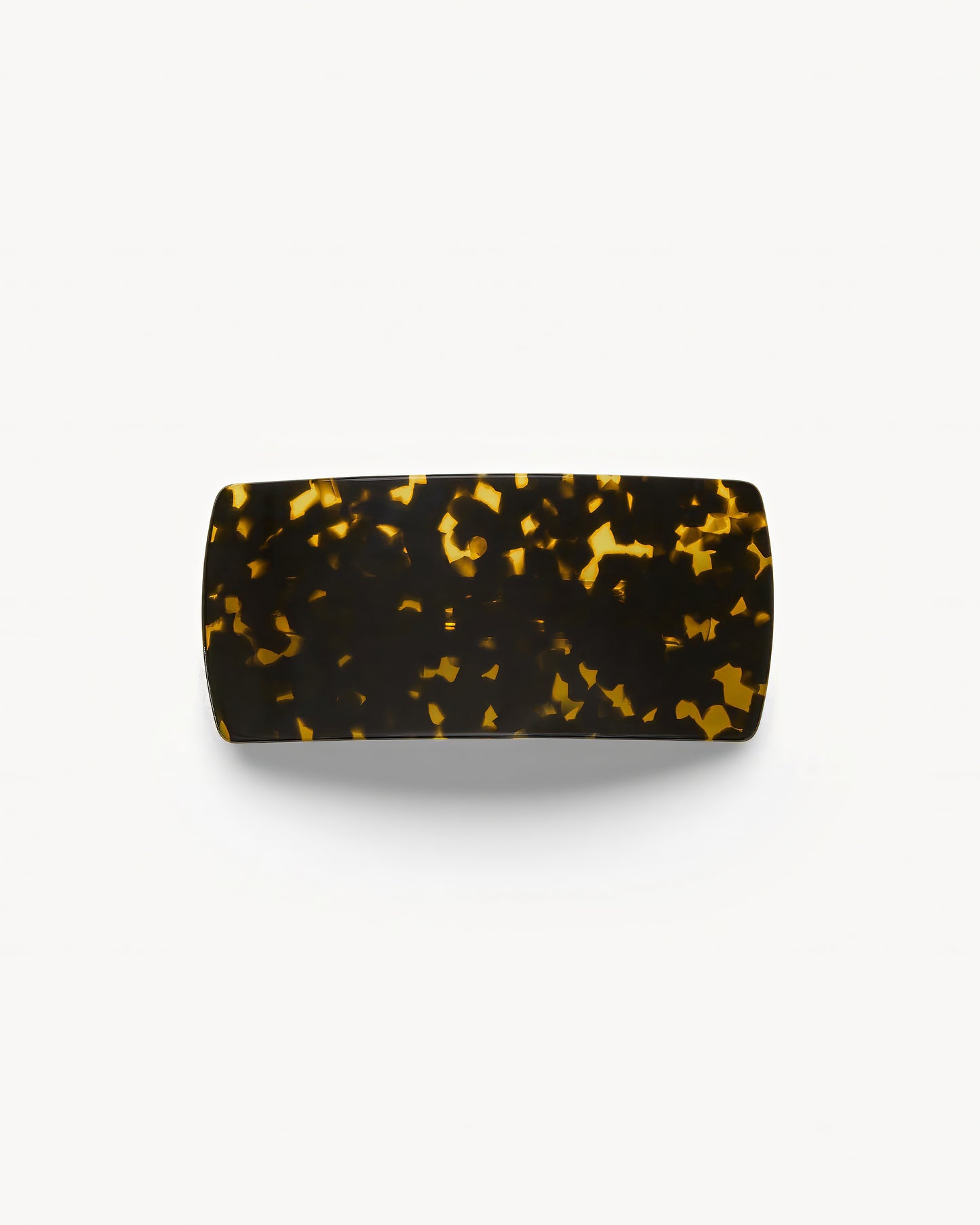 Jumbo Box Barrette in Dark Tortoise