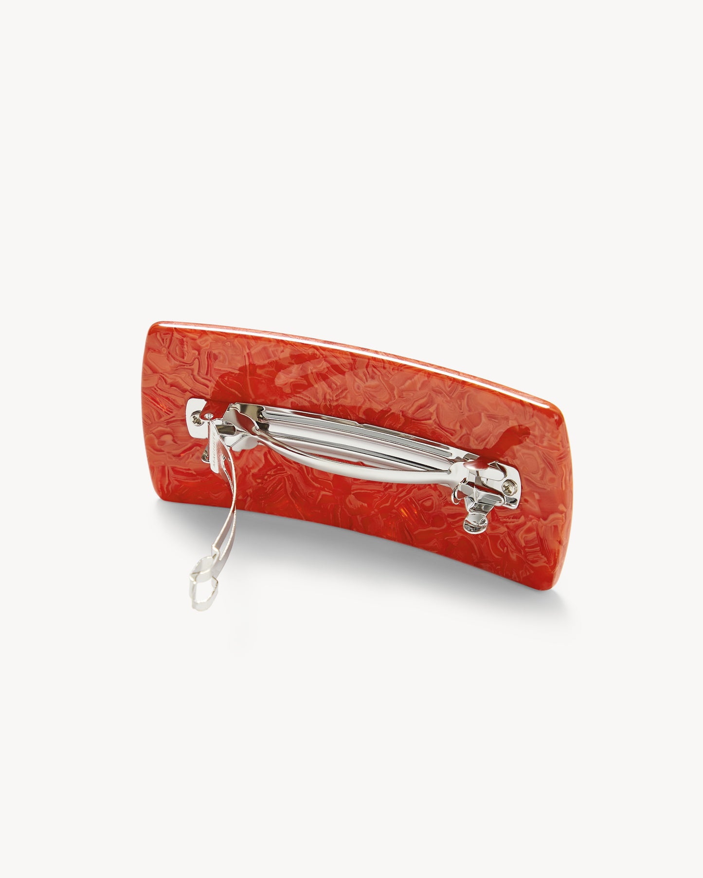 Jumbo Box Barrette in Poppy