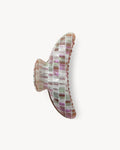 Jumbo Heirloom Claw in Brown Shell Checker