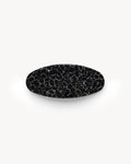 Jumbo Oval Barrette in Black Marble