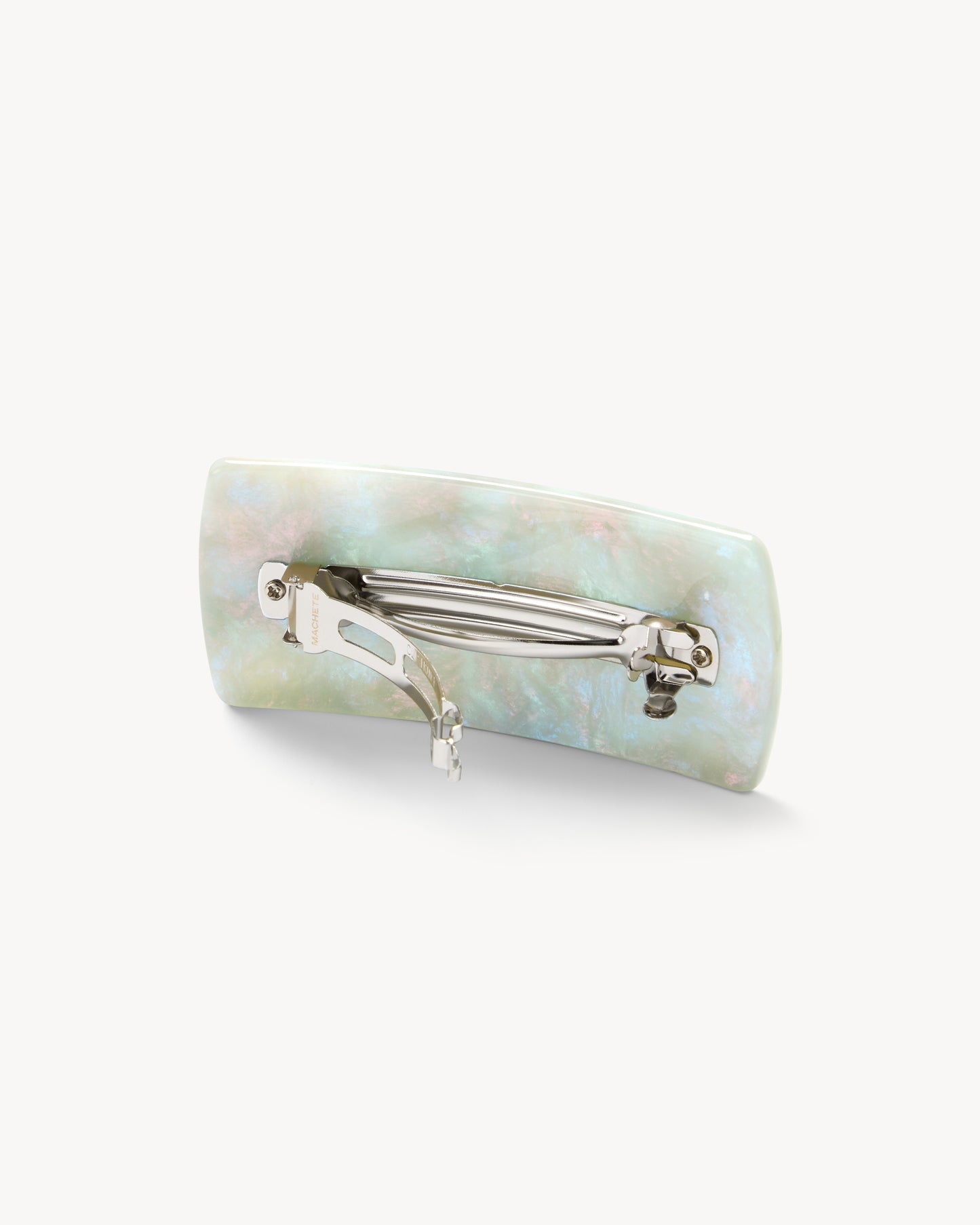 Jumbo Box Barrette in Astral Mint