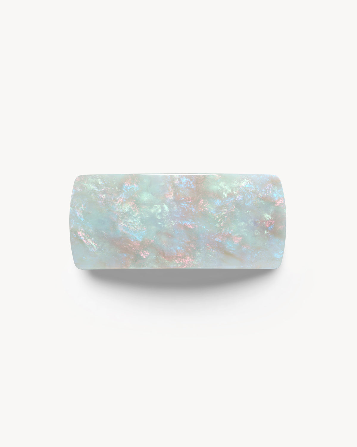 Jumbo Box Barrette in Astral Mint