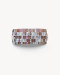 Jumbo Box Barrette in Brown Shell Checker