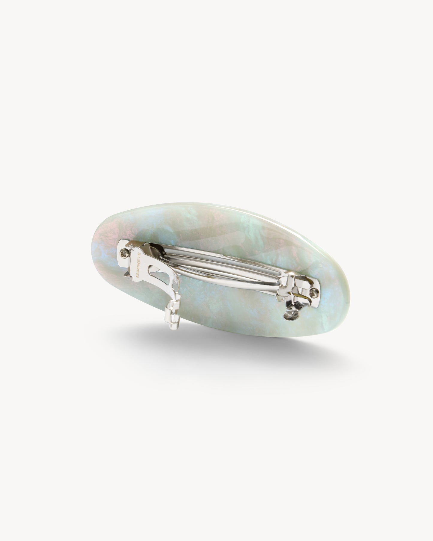 Jumbo Oval Barrette in Astral Mint