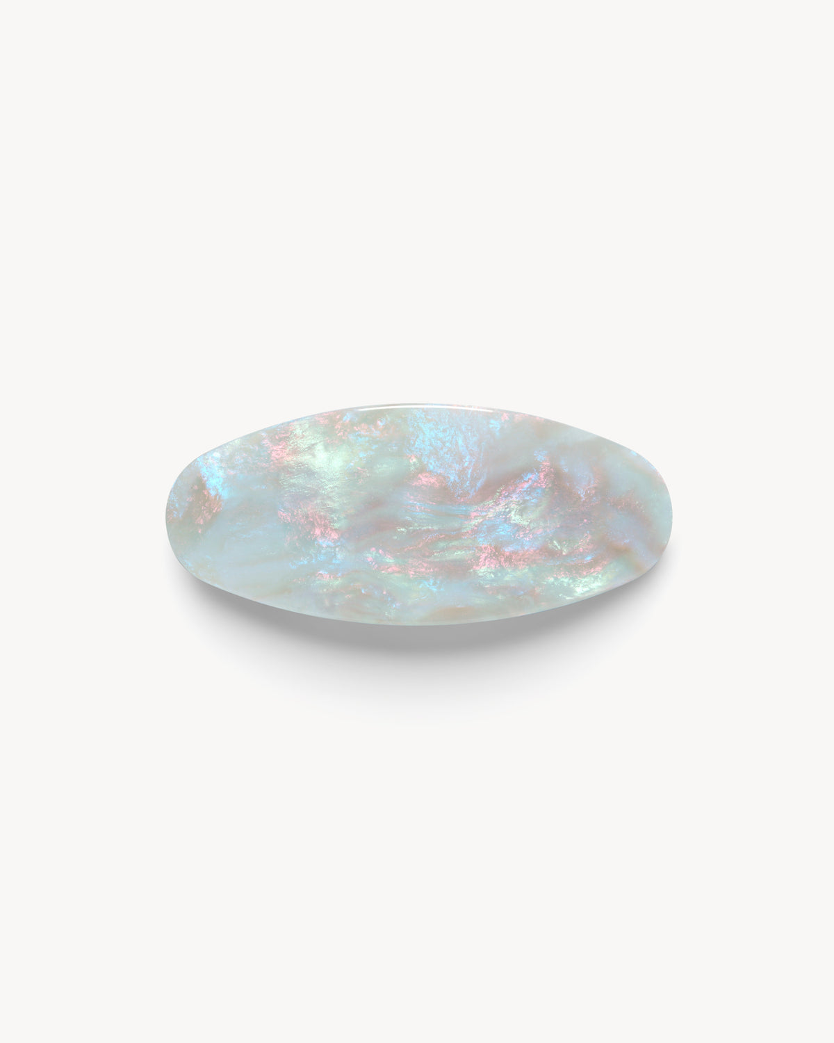 Jumbo Oval Barrette in Astral Mint