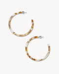 Large Hoops in Baja Tortoise