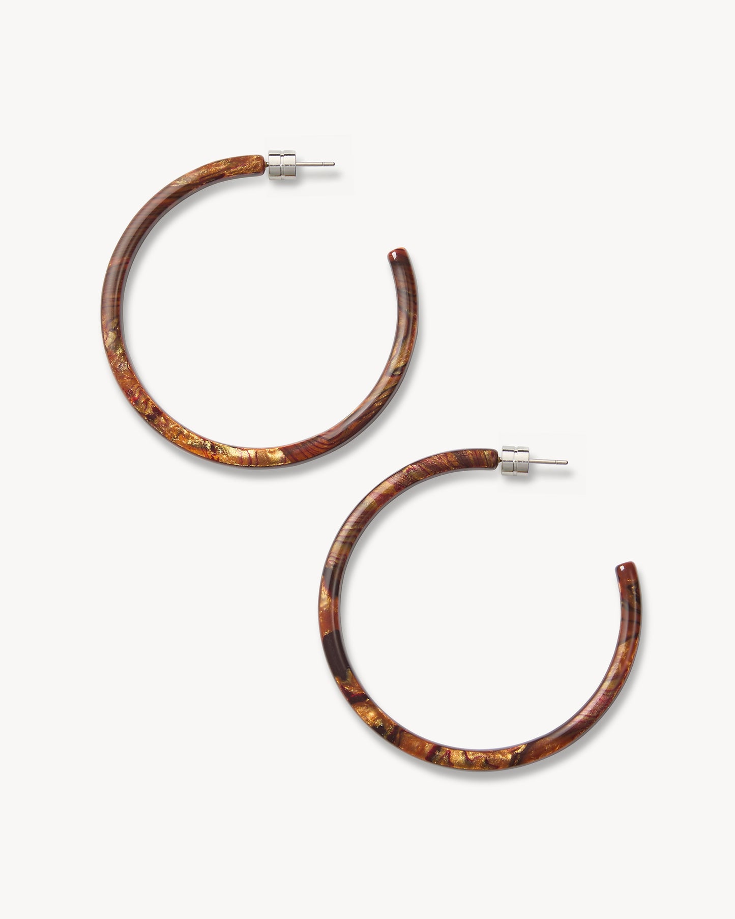 Large Hoops in Bronze