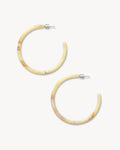 Large Hoops in Crème