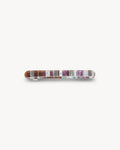 Midi Paris Barrette in Brown Shell Checker