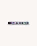 Midi Paris Barrette in Terre Shell Checker