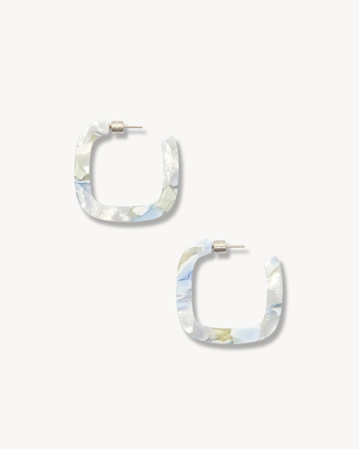 Midi Square Hoops in Aurelia